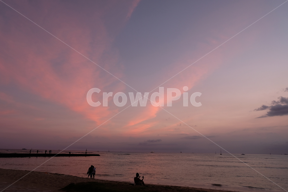 바다,ocean,노을,sunset,저녁,evening