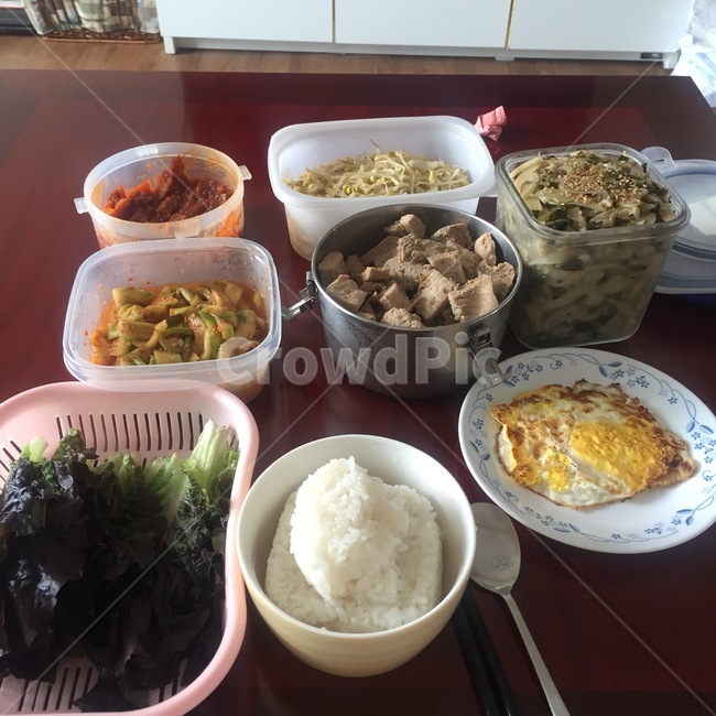 집밥,한국,한식,나물,고기,계란,상추,음식,식재료,요리,food,cook,meal,dishes,food reserves