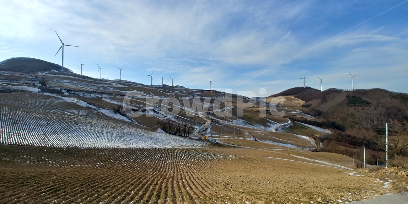 바람의언덕,풍력발전기,풍력발전단지,풍력발전소,언덕,겨울,계절,winter,season,산업,industry,industrial,에너지산업,energy industry,outdoors,옥외,nature,자연,soil,흙