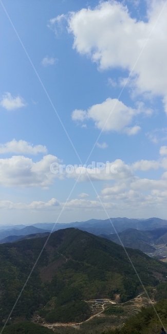 적선산,하늘,마산,등산,봄
