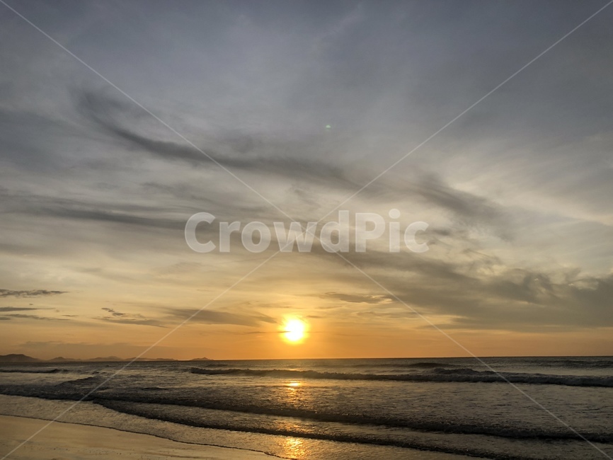 자연,nature,석양,sunlight,sunset,outdoors,옥외,햇빛,태양,바다,sea,ocean,저녁,노을
