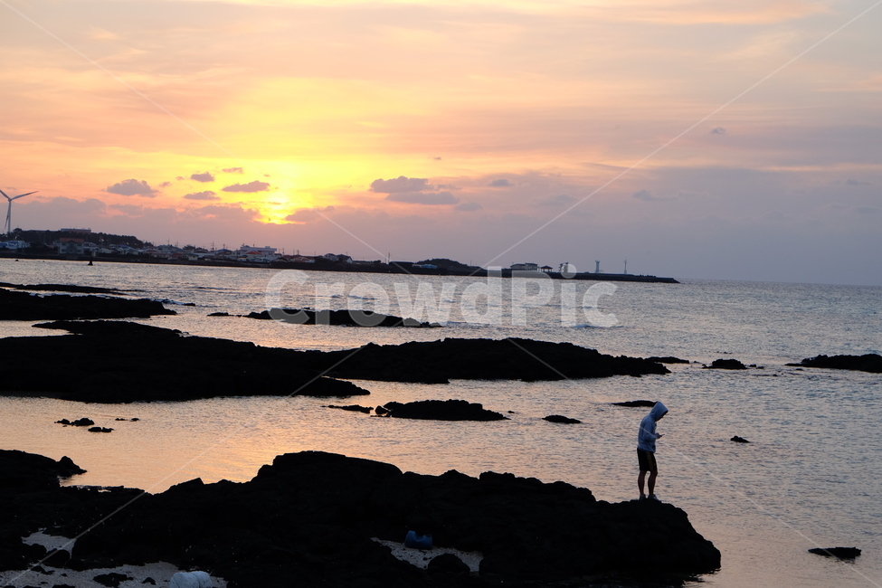 제주도,바다,노을,일몰,하늘,붉은하늘,제주,jeju