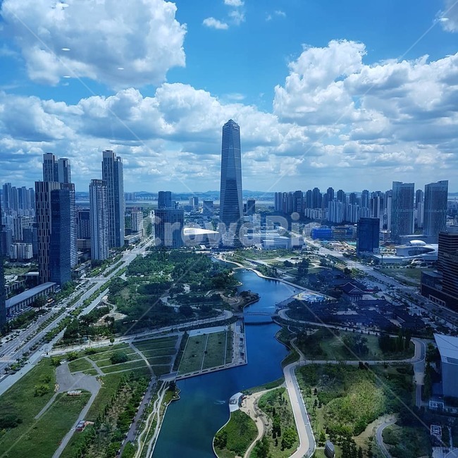 인천,송도,하늘,전망대,g타워