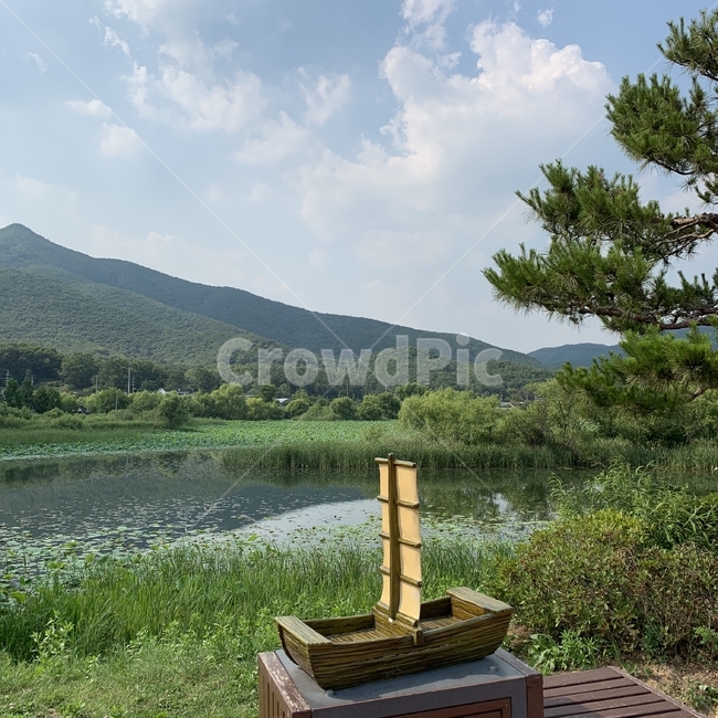남양주,물의정원,자연,배,나룻배