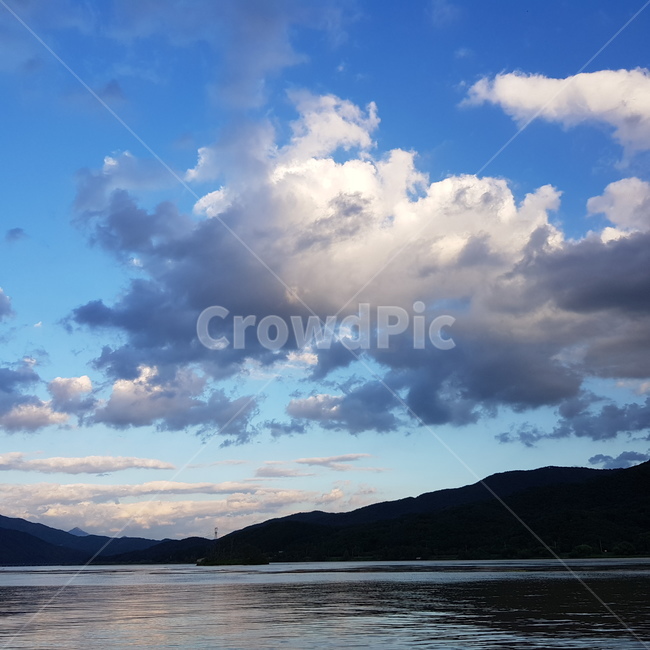 물가,하늘,강변,가을,양평,두물머리,자연,풍경,nature,landscape,outdoors,옥외,weather,날씨,cumulus,적운,cloud,구름,sky