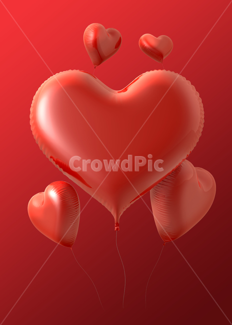 love,balloon,solid,Anniversary,heart,Red,3d,Valentines Day,background,illustration,event,background illustration,White Day,party