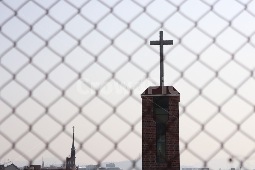교회,십자가,기독교,종교,철조망,예수,여호와,cross,church,울타리