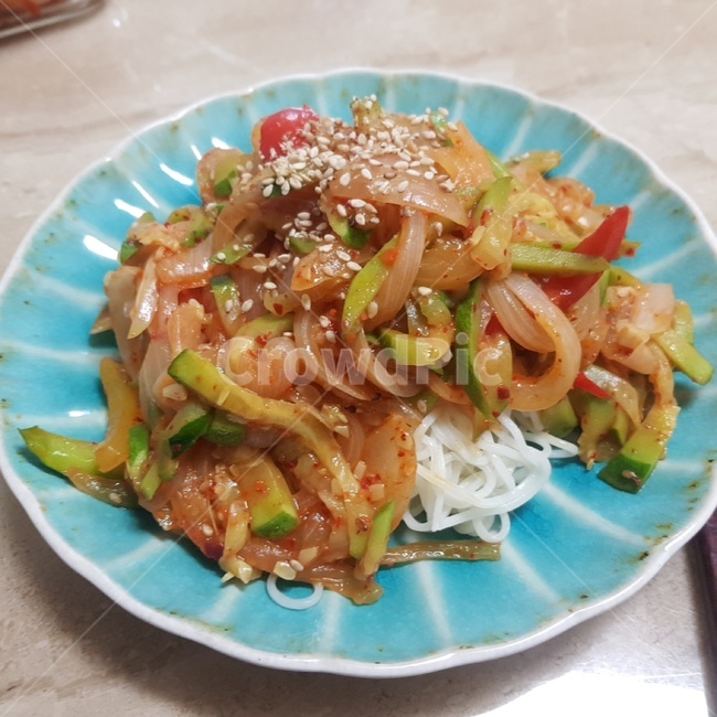 국수,애호박볶음,애호박국수,비빔국수,쉬운요리