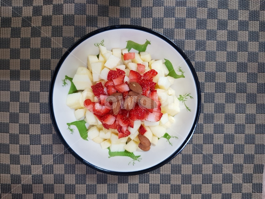 과일식,오트밀,아침식사,조식,브런치,채식,사과,딸기,웰빙,건강식,프레쉬,fresh