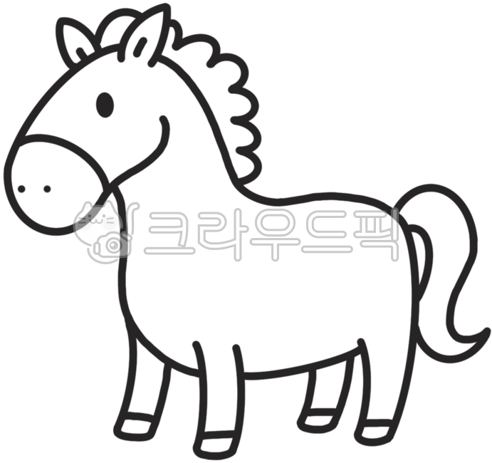 horse,말,조랑말,컬러링도안,색칠공부,동물,동물원,캐릭터,outline,drawing,blackandwhite,cartoon,illustration,coloringbookart,linedrawing,kidscoloringpage,sketch