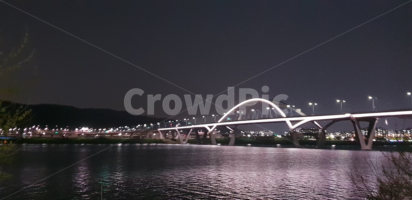 한강,야경,다리,불빛,분위기,운치