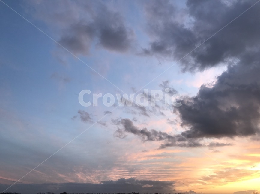구름,맑은하늘,편안한,sky,여유로움,산책
