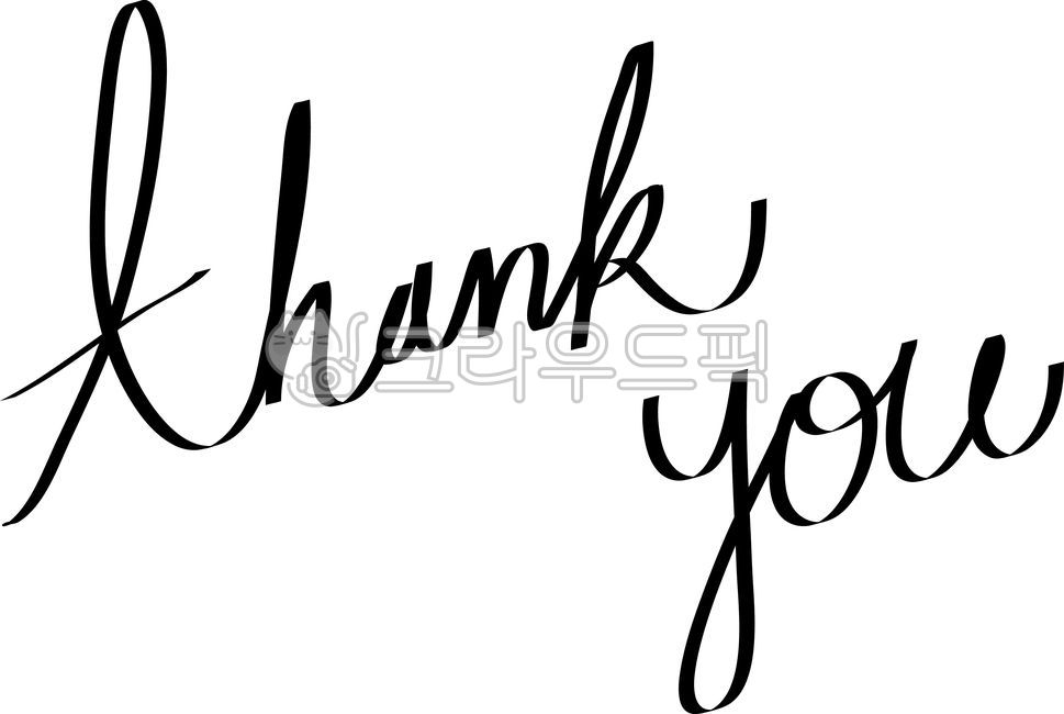 Calligraphy,handwriting,thank you,English,cursive