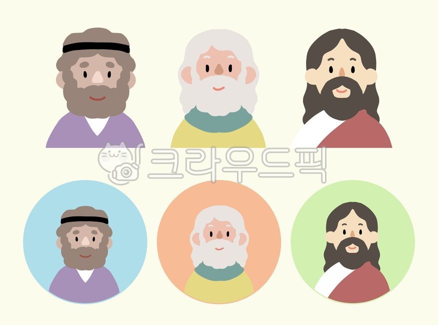 기독교,christian,historicalfigure,예수님,아브라함,모세,교회,역사,인물,캐릭터,귀여운,야곱,이삭,예수,jesus,성당,믿음,종교