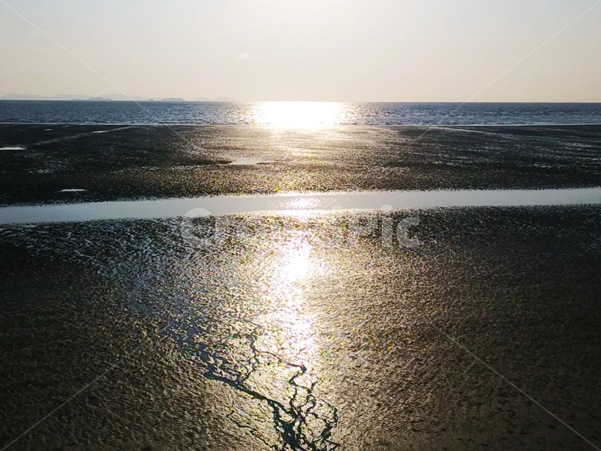 햇빛,바다,해변,옥외,자연,nature,태양,섬,갯벌,눈부신,풍경,sun,outdoor,모래사장,물결,모래,서해,인천,아시아