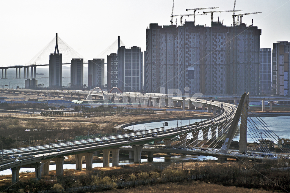 송도,신도시,인천,도시,아파트,건설,아트센터교,인천대교,도시,풍경,city,landscape