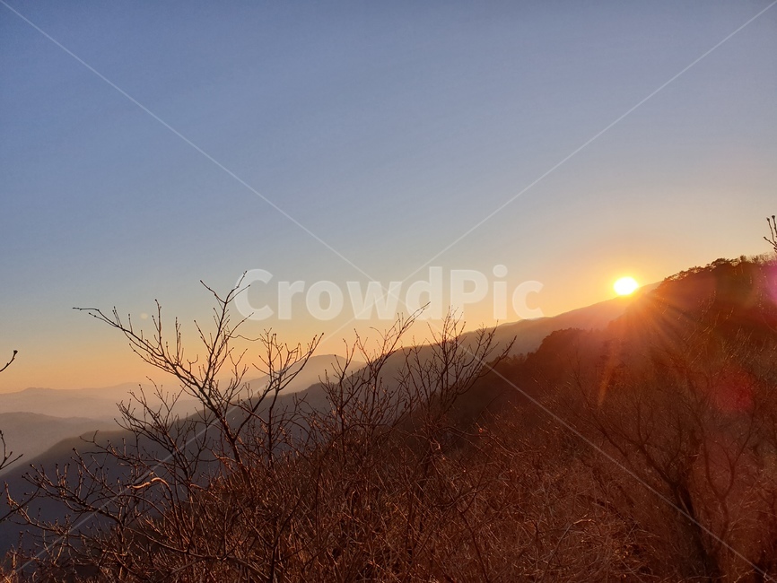 지리산,겨울산,등산,풍경,자연,경치,일몰,해,태양,redsky,붉은하늘,황혼