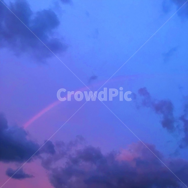 무지개,몽환,구름,rainbow,sky,보라색,하늘,purple