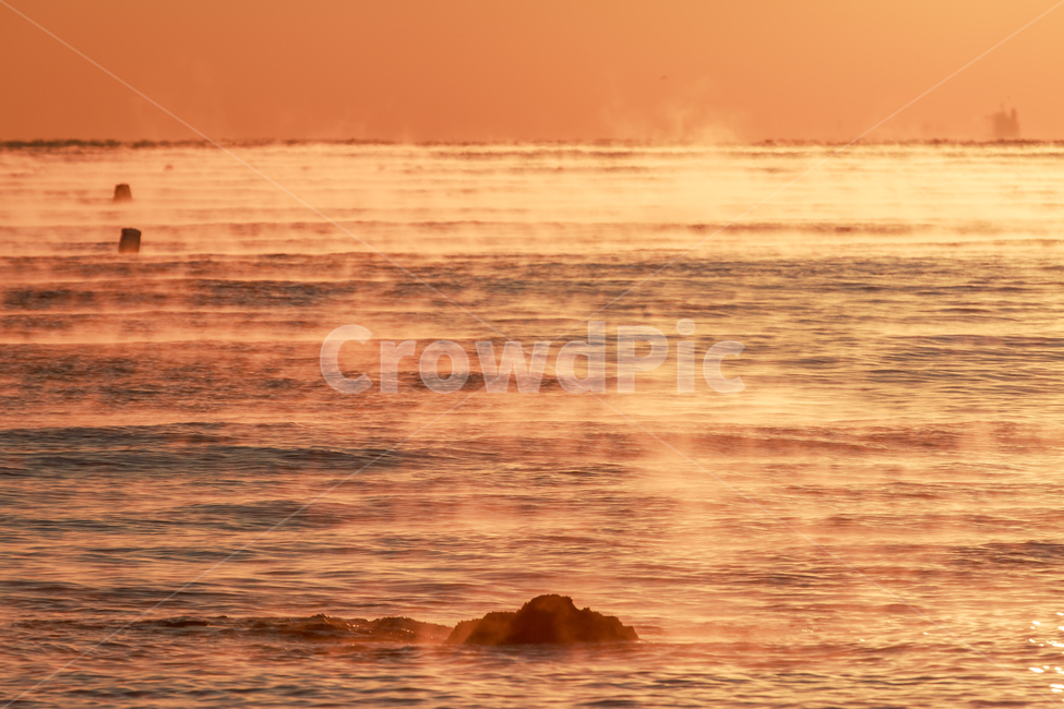 일출,바다,하늘,바위,물안개,자연,풍경,nature,landscape