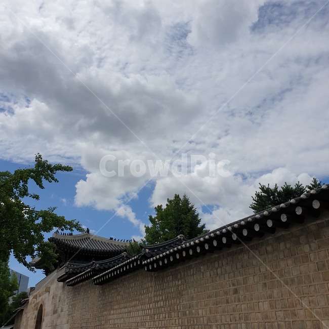 고궁,하늘,맑은하늘,건축물,지붕,roof,한옥,기와,전통