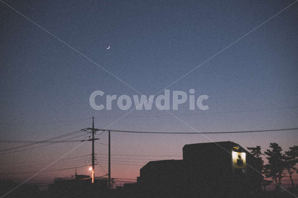 제주,하늘,노을,달,필름,야경,밤,풍경,nightscape,night,landscape,감성,sensible,feeling