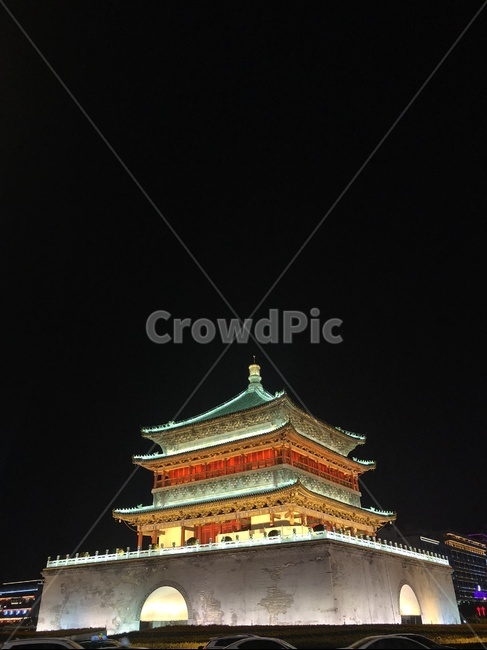 서안종루,종루,서안,중국건축물,중국,중국야경,야경,밤,풍경,nightscape,night,landscape,랜드마크,landmark,tourist attraction,해외,외국,세계,foreign,oversea,world,세계랜드마크,해외랜드마크,외국랜드마크,world landmark,world tourist attraction,건축물,건물외관,exterior,building,structure,architecture,construction,건물,pagoda,탑,worship,예배,shrine,신사