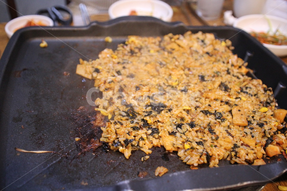 Teppan Fried Rice,fried rice,Kimchi Fried Rice,Teppan Kimchi Fried Rice,food