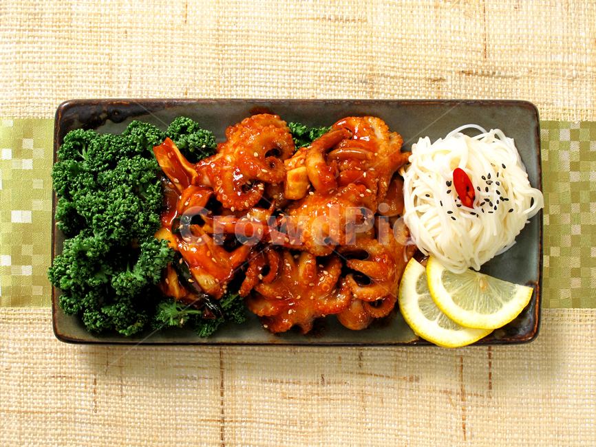 meal,dish,Stirfried Octopus,Octopus dish,cooking,food