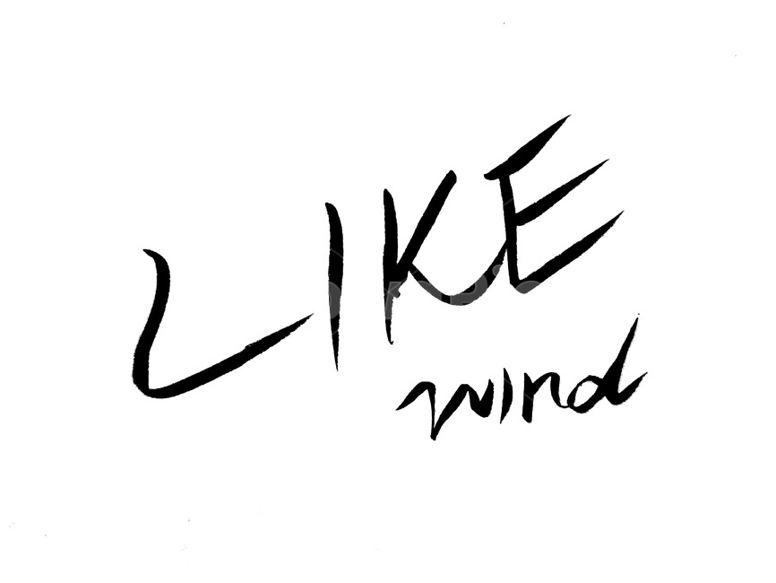 캘리그라피,바람처럼,바람,likewind,영어,영문,wind,text,copy,캘리그라피,손글씨,calligraphy