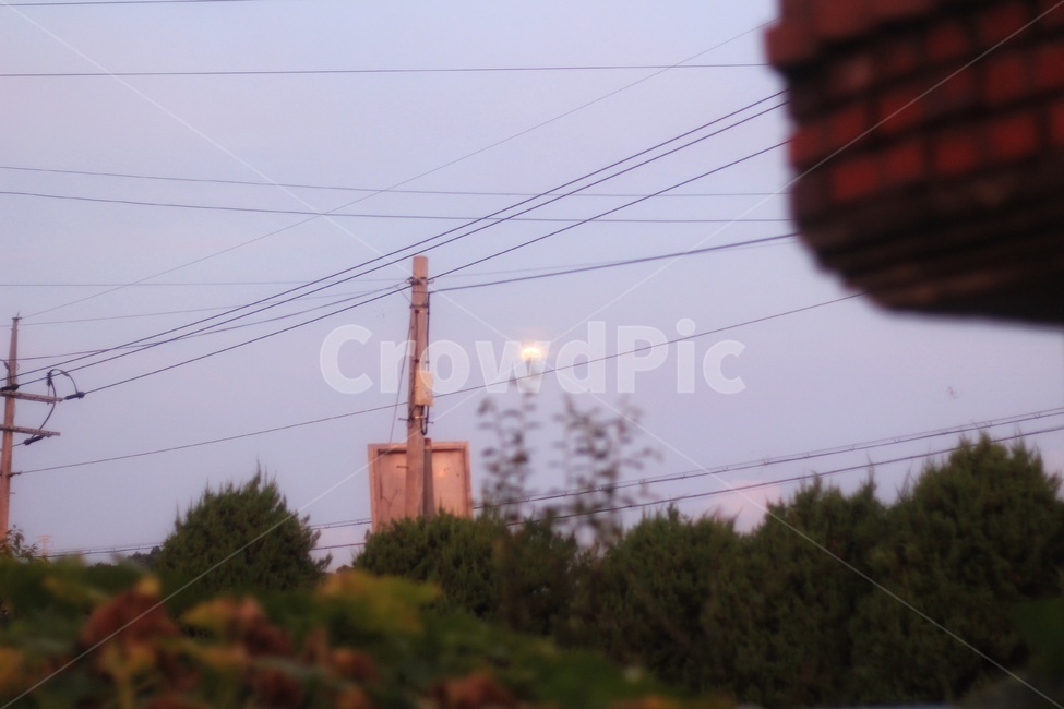 하늘,달,전봇대,sky,moon,telephonepole