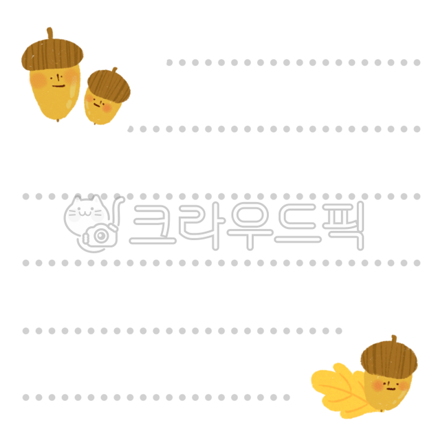 Acorn,autumn,autumn background,square,square background,autumn illustration,acorn illustration,season,acorn character,fruit,brown,face,expression,leaf,fallen leaves,memo,stationery,square background,border,blank space