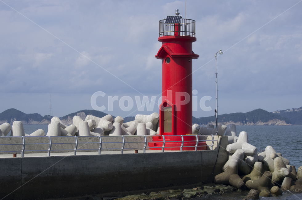 바다,하늘,구름,섬,경치,등대,등대,lighthouse