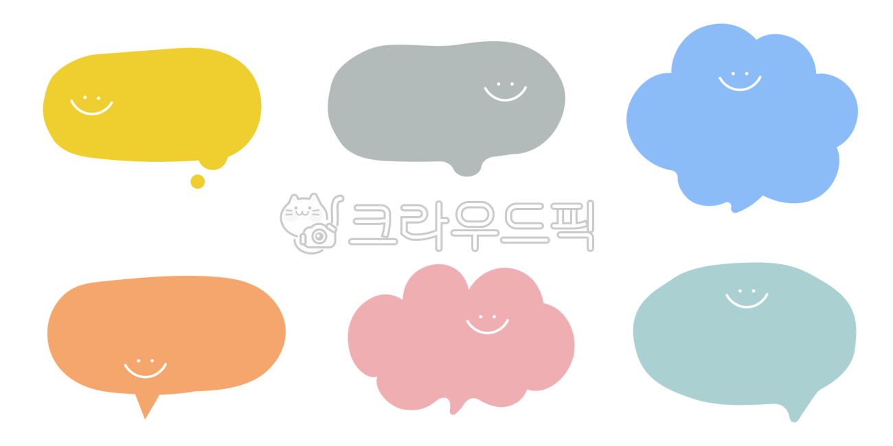 메시지, 일러스트, 커뮤니케이션, 심플한말풍선, 말풍선일러스트, 사진,이미지,일러스트,캘리그라피 - silverline작가