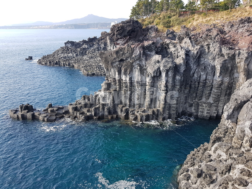 제주,바다,바위,푸른,sea,ocean,blue,sky,rocks,주상절리