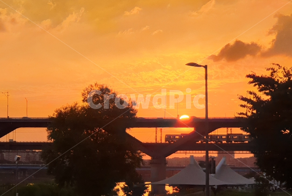 청담대교,노을,sunset,붉은노을,멋진노을,따뜻함
