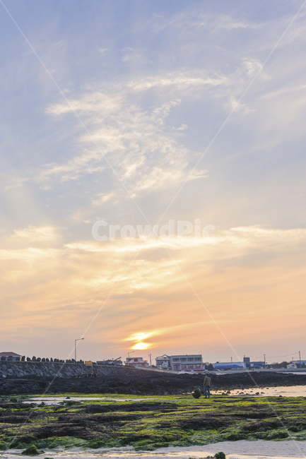 옥외,outdoors,자연,nature,제주바다,오늘,일몰,sunset,landscape,주황빛노을,김녕해수욕장,김녕,바닷가마을,해변,해수욕장,구름