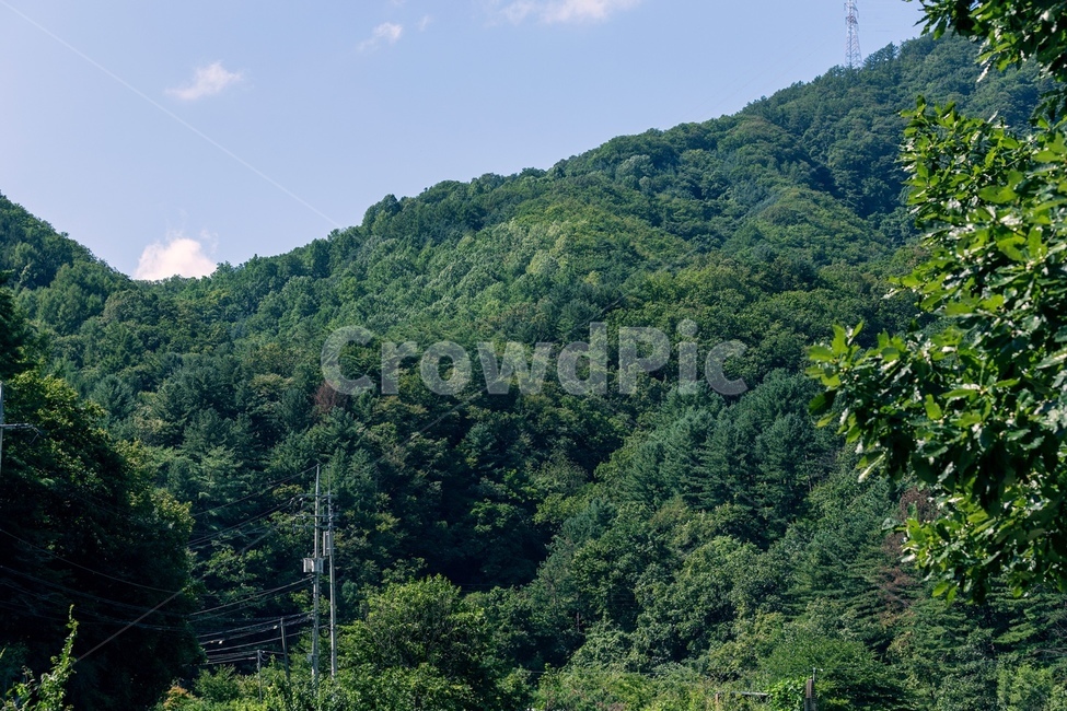 산,여름,풍경,구름,가평