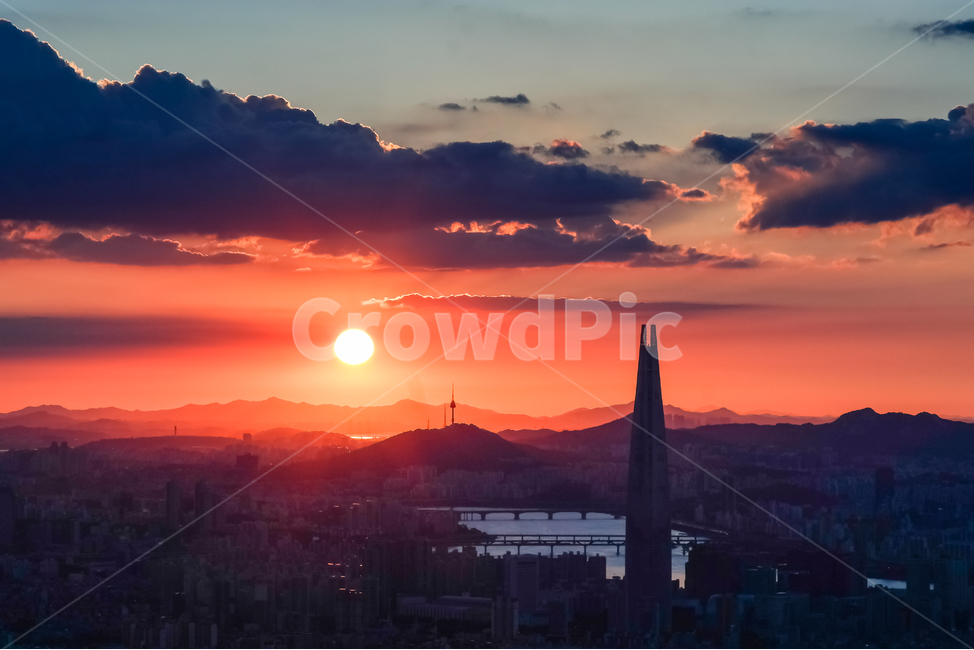 서울,야경,전경,일몰,해질녘,서울야경,월드타워,도시,city,sunset,석양,랜드마크,landmark,tourist attraction,한국랜드마크,한국관광지,한국명소,korea landmark,korea tourist attraction,건축물,건물외관,exterior,building,structure,architecture,construction