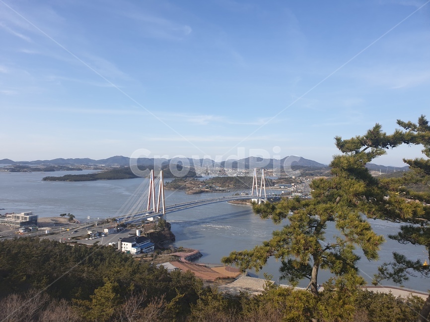 scenery,풍경,outdoors,경치,진도대교,다리,대교,bridge