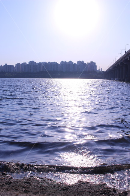 한강,hanriver,river,강,하늘,하늘색,파랑색,blue,자연