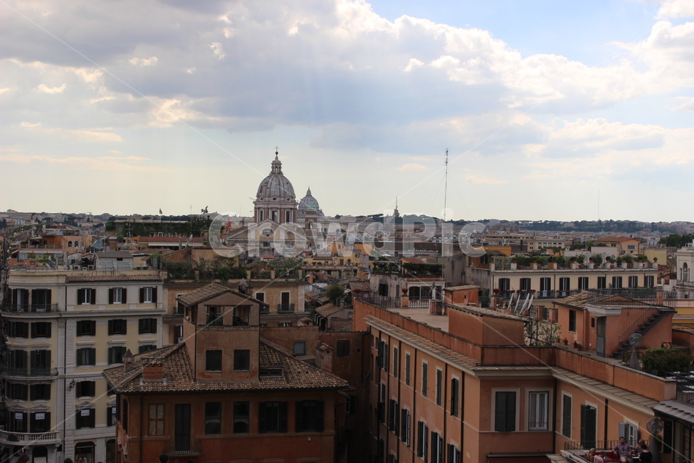 로마성당,구름,중세풍건물,로마,이탈리아,italy,rome