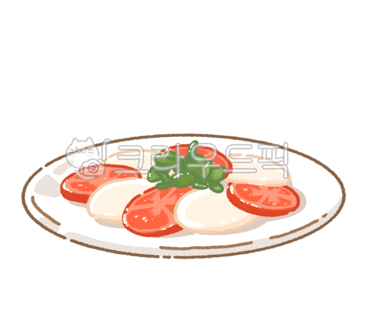 salad,ricotta,Italian food,basil,Italian cuisine,tomato,food illustration,cooking illustration,food,cheese,Caprese,Western food,appetizer,caprese,baguette