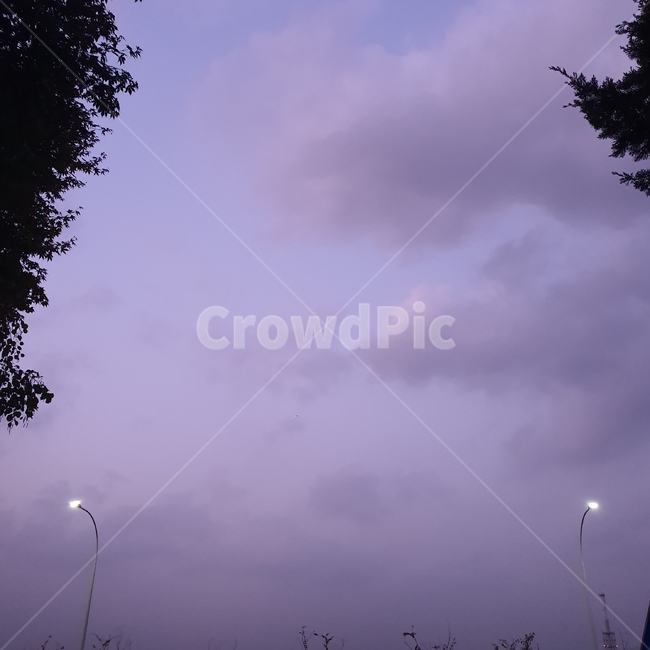 하늘,sky,보라색,puple,자연