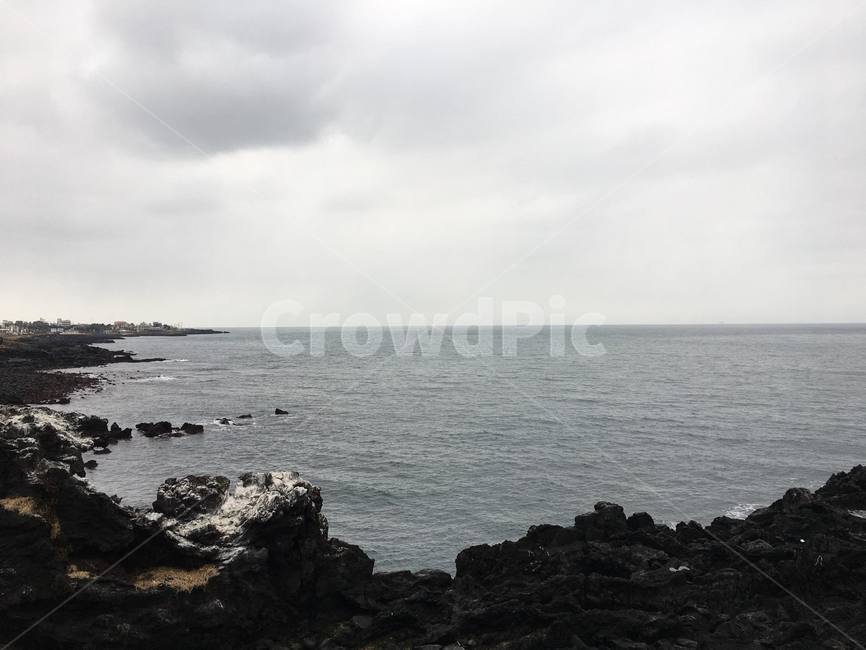바다,하늘,자연,파도,파랑,파란색,하늘색,구름,분위기,감성,mood,nature,wave,water,sea,ocean,sky,rock