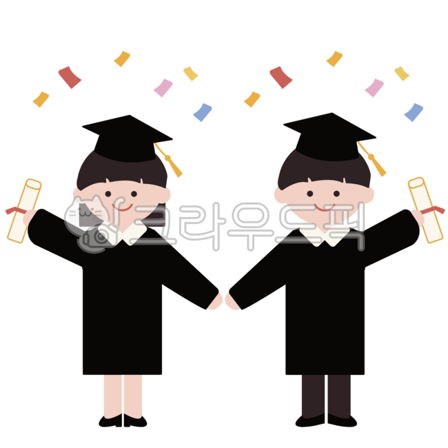 졸업, 축하, 졸업식, 기념일, 기념, 사진,이미지,일러스트,캘리그라피 - 소보루작가