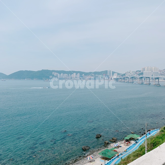봄,spring,계절,season,바다,sea,봄바다,봄풍경,영도바다,영도풍경,수평선,horizen,다리,bridge
