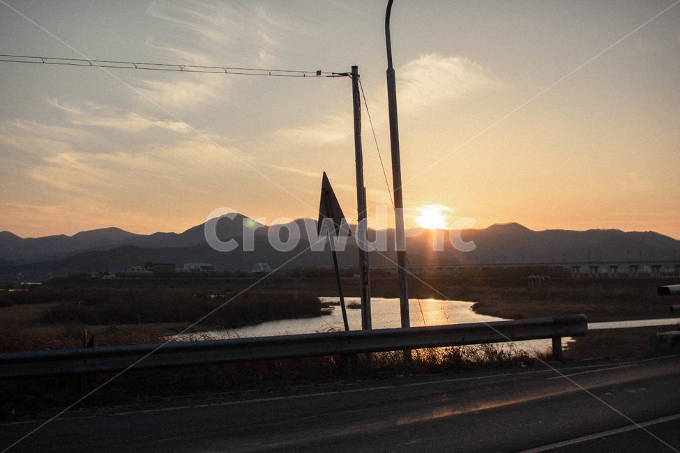 노을,일몰,실루엣,역광,평화로운,도로,야경,밤,풍경,nightscape,night,landscape