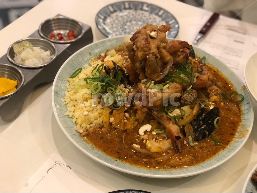 뿌팟퐁커리,태국요리,태국음식,음식,커리,꽃게,먹방,음식점,해산물,seafood,food,요리,friedcrab,카레