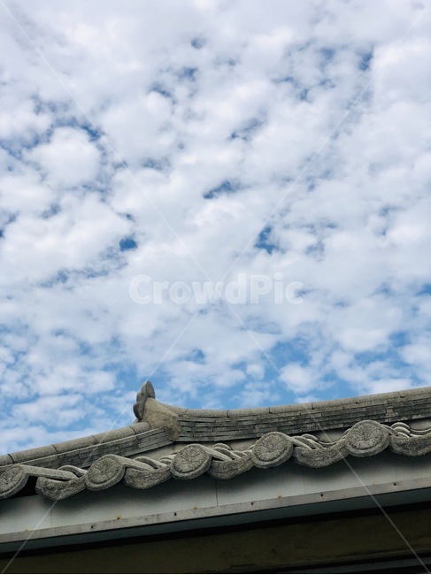 roof,지붕,구름,하늘,기와,기왓집,북촌