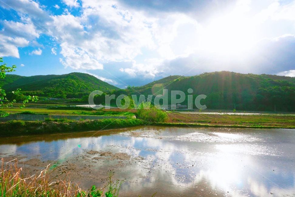 자연,시골,하늘,풍경,반영,자연,풍경,nature,landscape,water,물,outdoors,옥외,land,땅